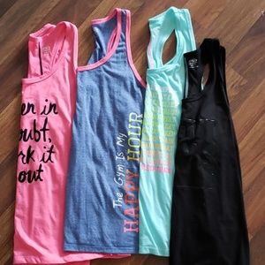 4 Athletic Racerback Tanks